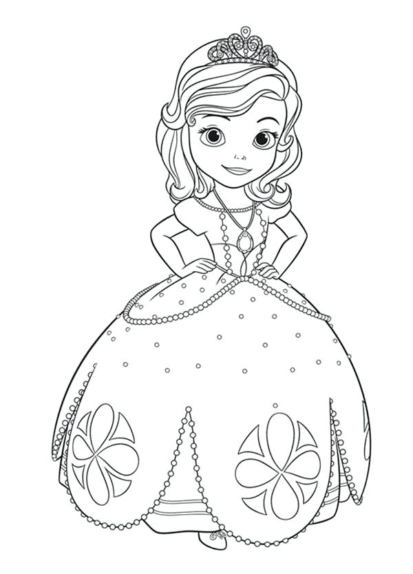 Sofia First Disney Princess Coloring Pages Drawing Sofia 600x834 Sofia First Disney Princess Coloring Pages Drawing Sofia