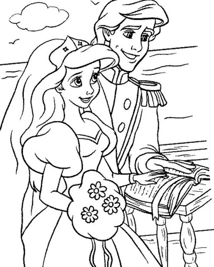 700x875 Disney Princess Ariel Coloring Pages