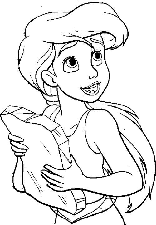 Disney Princess Ariel And Eric And Melody Coloring Pages 500x721 Disney Princess Ariel And Eric And Melody Coloring Pages
