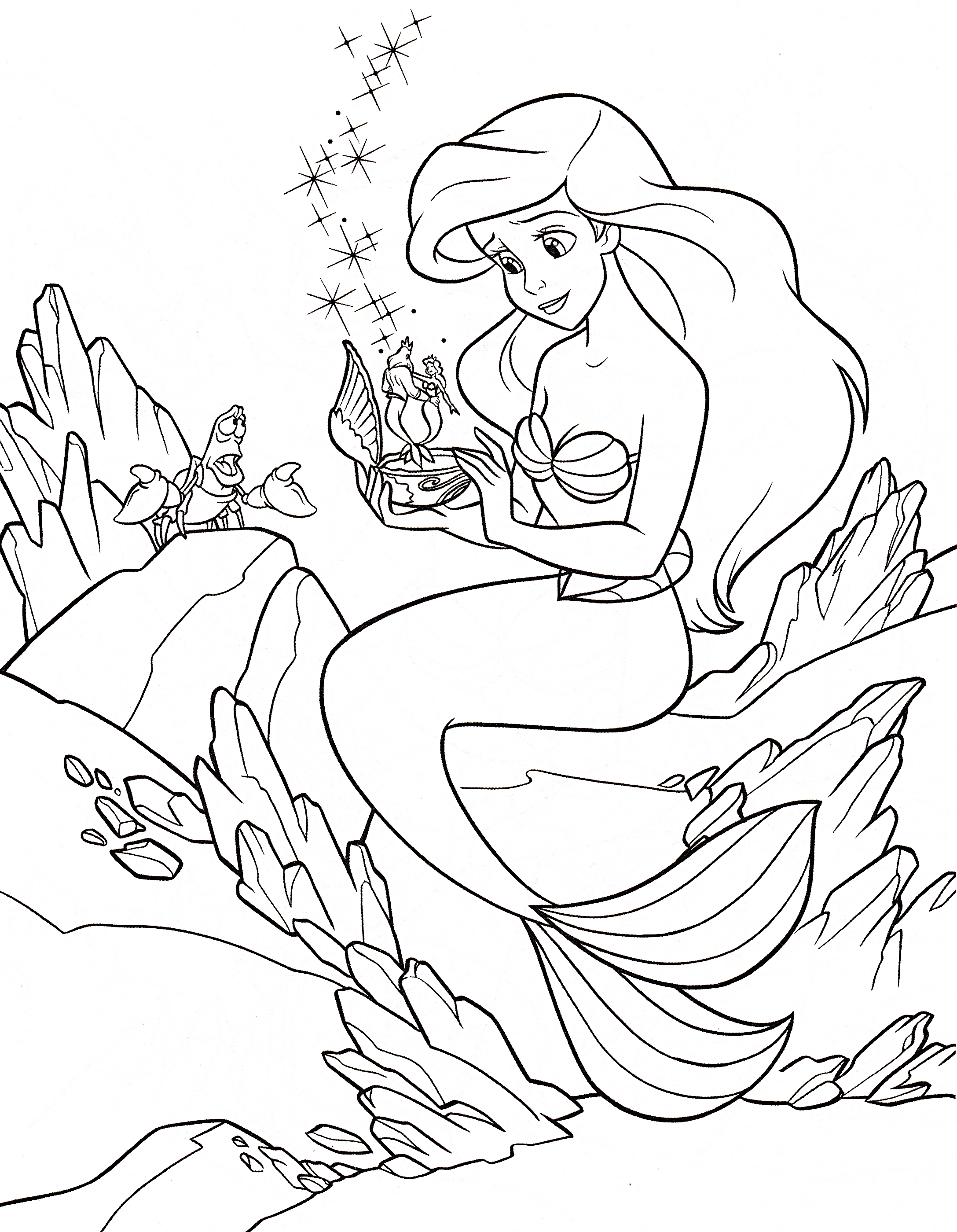 Disney Princess Ariel Coloring Pages 2175x2799 Disney Princess Ariel Coloring Pages
