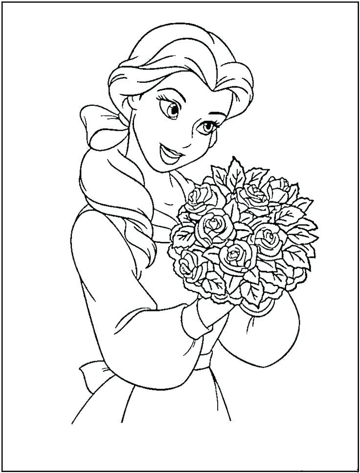 Disney Princess Belle Coloring Pages at GetColorings.com | Free ...