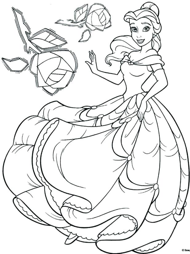 Disney Princess Belle Coloring Pages at GetColorings.com | Free ...