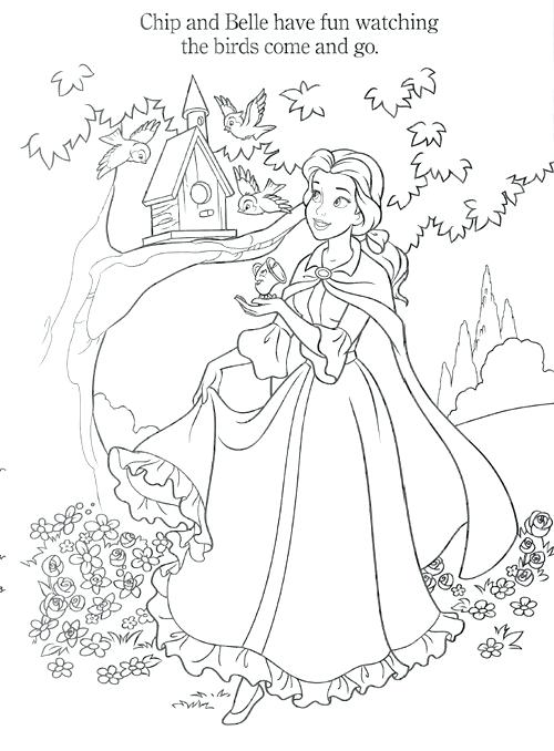 500x678 Belle Coloring Pages Princess Belle Coloring Pages For Kids Disney