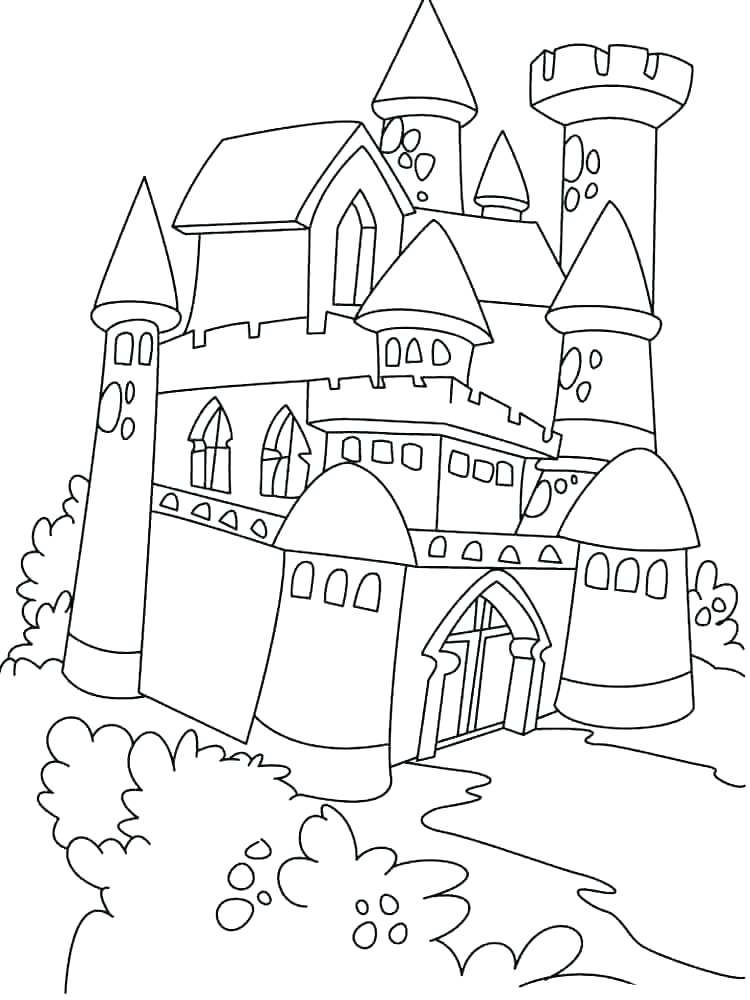 750x1000 Castles Coloring Pages Shippa.co