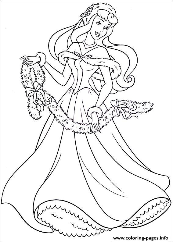 567x794 Princess Christmas 07 Coloring Pages Printable