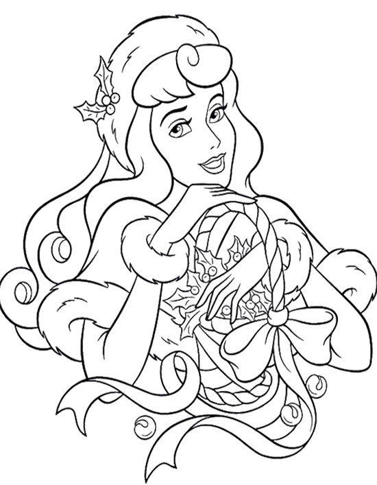 550x707 Disney Princess Christmas Coloring Pages Disney Princess Christmas