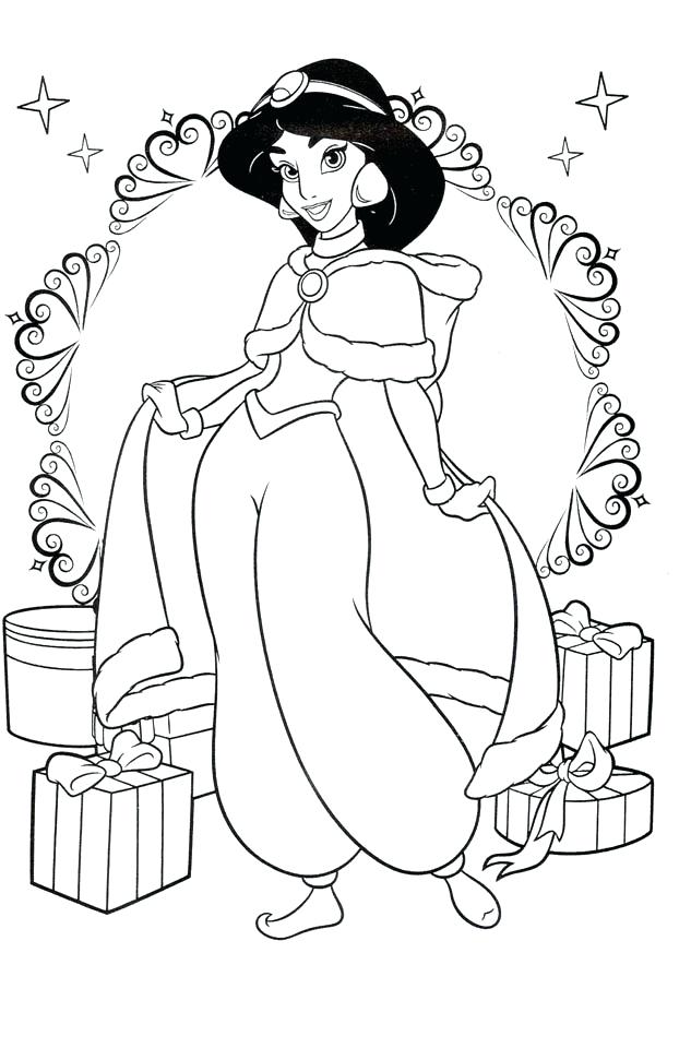 633x960 Christmas Princess Coloring Pages 357495 Disney Princess Christmas