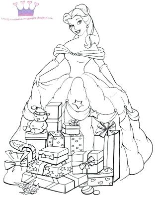 318x400 Christmas Princess Coloring Pages Free Printable Coloring Pages