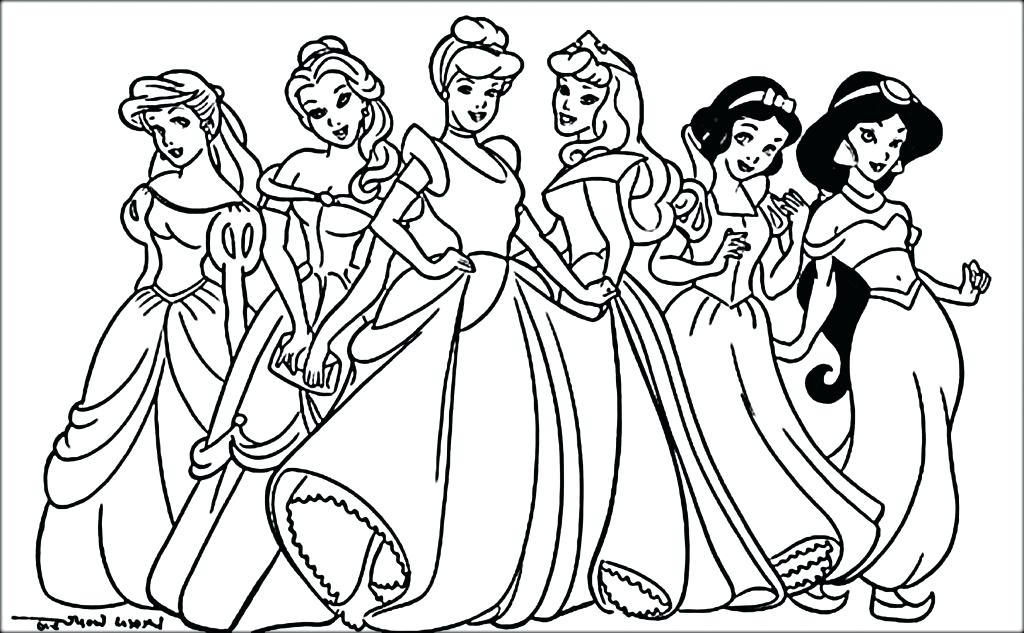 1024x633 Disney Princess Colouring Pages Free Kids Coloring Princess