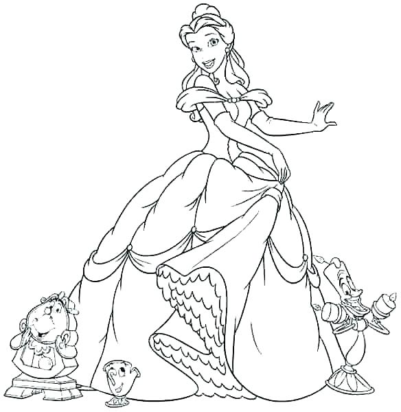 Disney Princess Coloring Pages Belle at GetColorings.com | Free ...