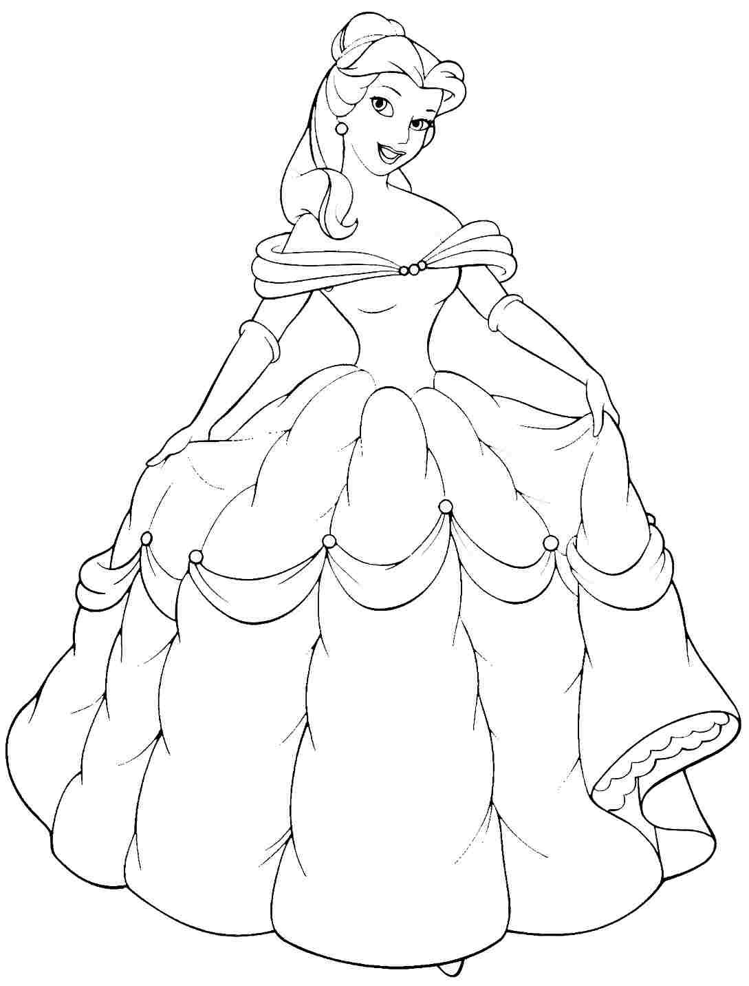 Cool Disney Princess Coloring Pages Belle Free Coloring Pages 1089x1432 Cool Disney Princess Coloring Pages Belle Free Coloring Pages