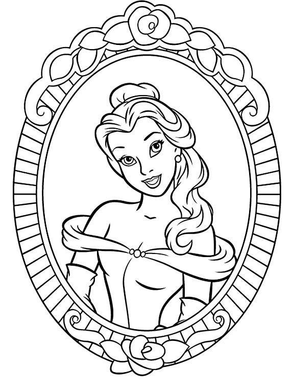 Free Printable Belle Coloring Pages For Kids Belle, Adult 574x767 Free Printable Belle Coloring Pages For Kids Belle, Adult