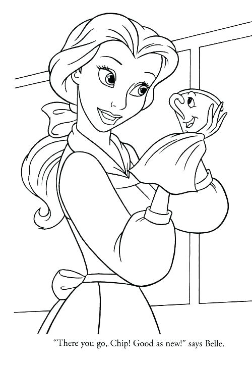 Belle Coloring Pages 500x723 Belle Coloring Pages