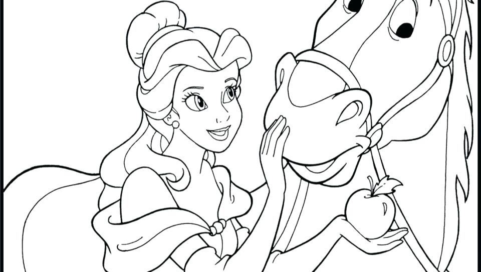 Disney Belle Coloring Pages 960x544 Disney Belle Coloring Pages