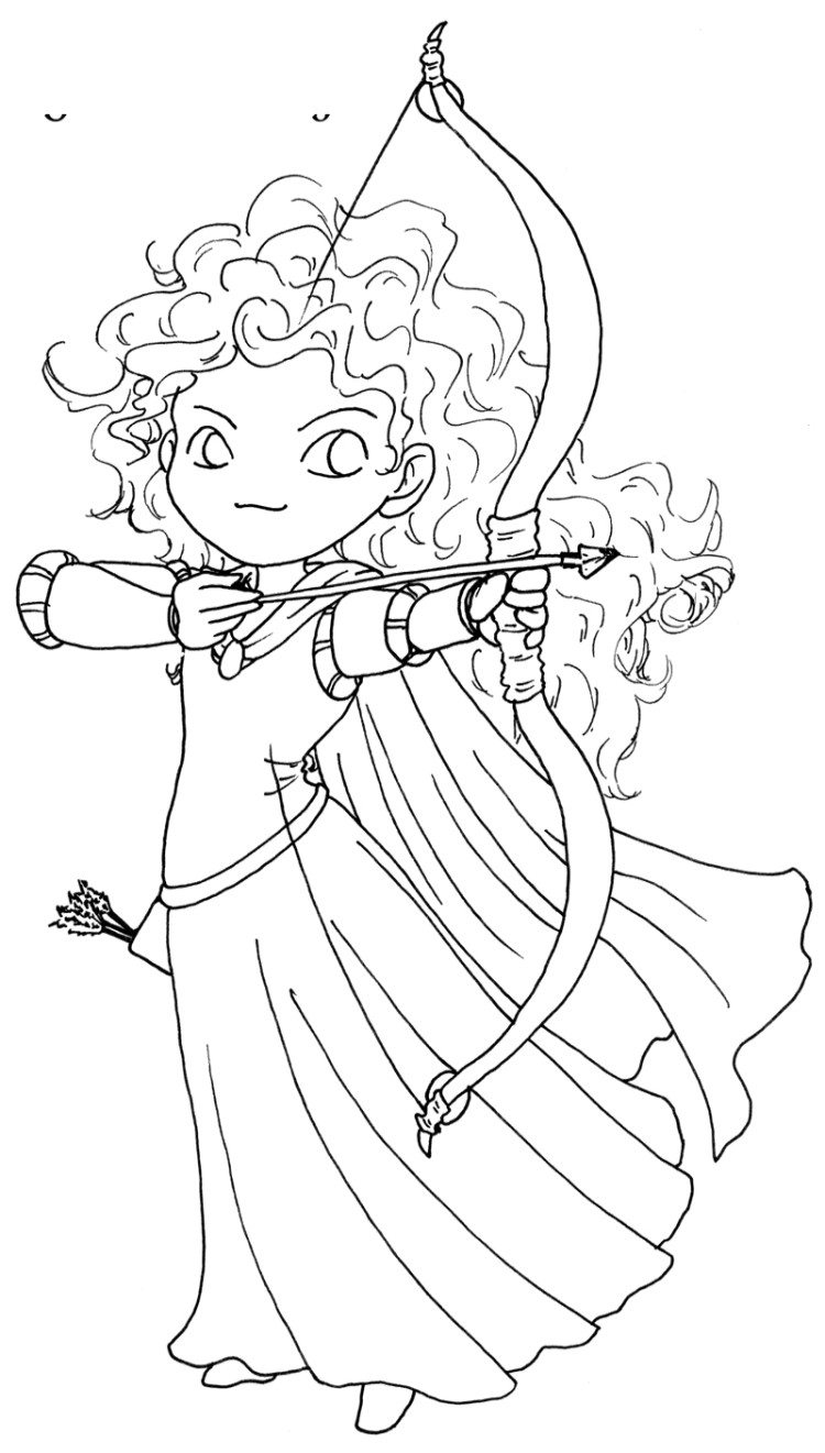 Posing Of Princess Merida Brave Coloring Pages Meridadisney 750x1321 Posing Of Princess Merida Brave Coloring Pages Meridadisney
