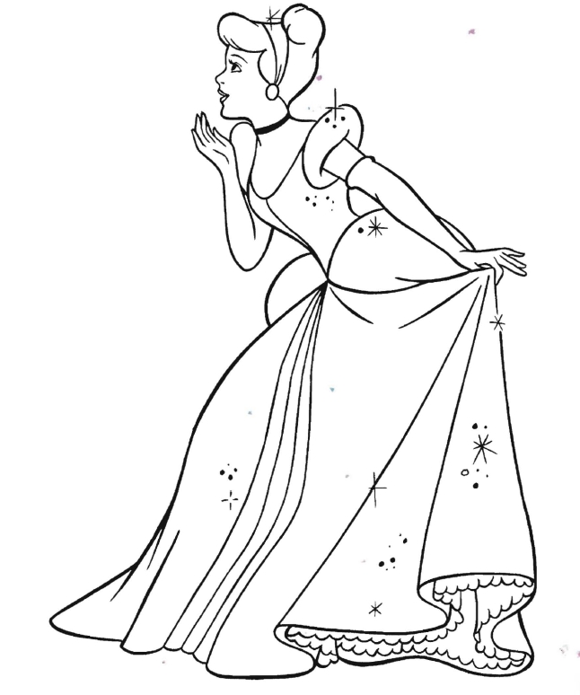 Disney Princess Coloring Pages Cinderella at GetColorings.com | Free ...