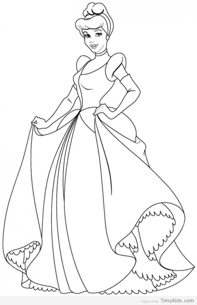 661x1024 Disney Princess Coloring Pages Cinderella Timykids