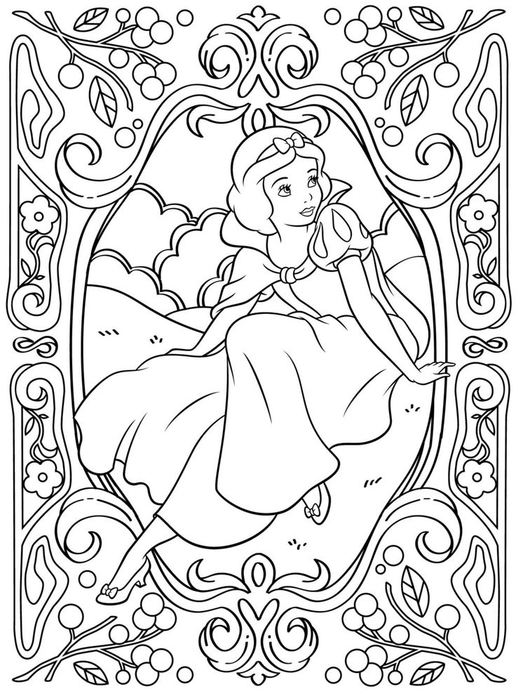 Disney Princess Coloring Pages For Adults