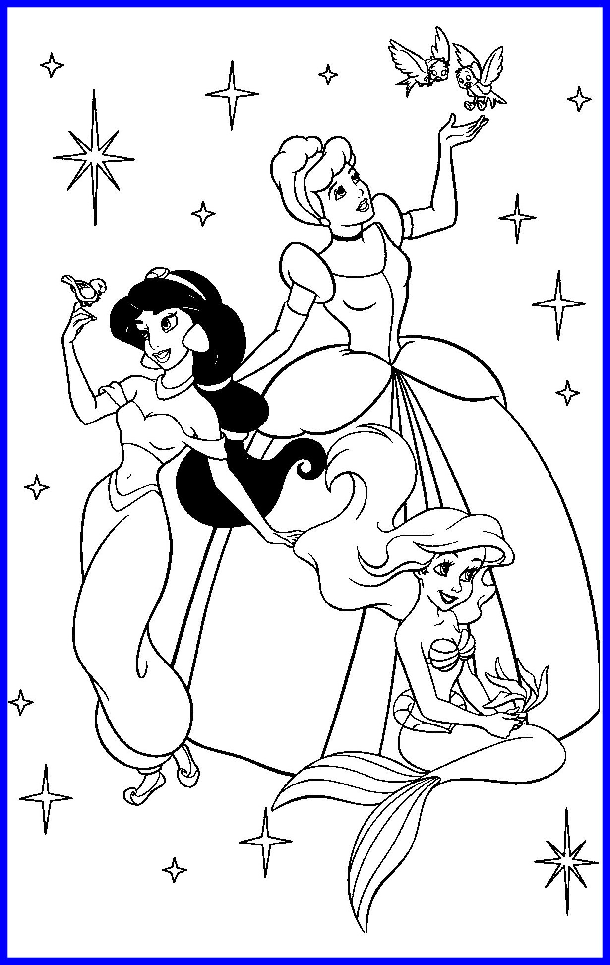 The Best Printable Disney Princess Coloring Pages For Kids Picture 1230x1946 The Best Printable Disney Princess Coloring Pages For Kids Picture