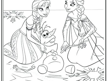 440x330 Disney Princess Coloring Pages Frozen Elsa And Anna Free Printable