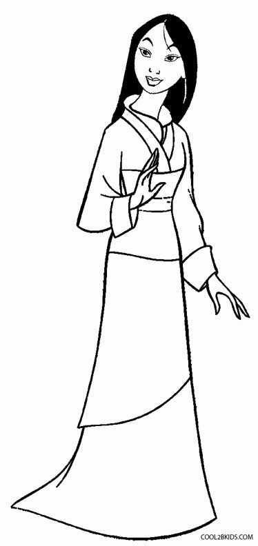 374x792 Printable Mulan Coloring Pages For Kids Cool2bkids Disney
