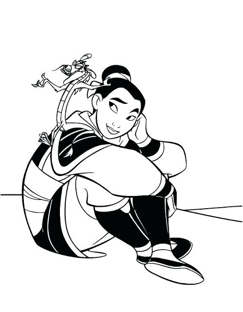 499x640 Disney Mulan Coloring Pages Free Princess Coloring Pages Coloring