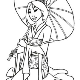 268x268 Disney Princess Coloring Pages To Print Mulan Archives