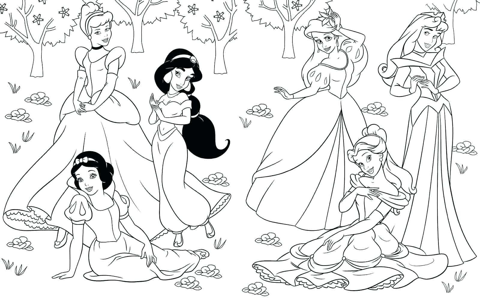 Disney Princess Coloring Pages Online at GetColorings.com | Free ...