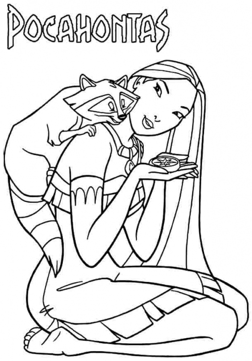 510x730 Disney Princess Coloring Pages Pocahontas Disney Princess Coloring