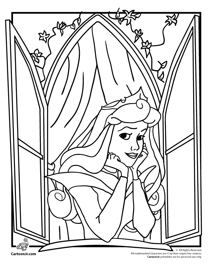 Princess Sleeping Beauty Coloring Pages Disney Princesses Coloring 680x880 Princess Sleeping Beauty Coloring Pages Disney Princesses Coloring