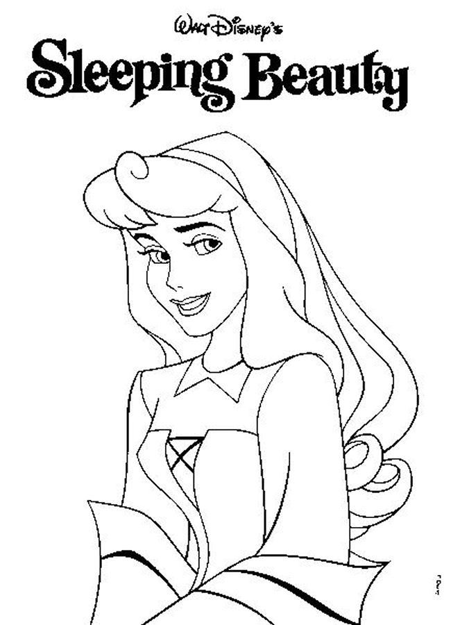 Princess Sleeping Butty Coloring Picture 650x900 Princess Sleeping Butty Coloring Picture