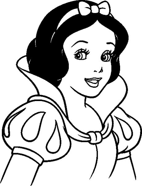 Disney Princess Snow White Coloring Pages 460x600 Disney Princess Snow White Coloring Pages
