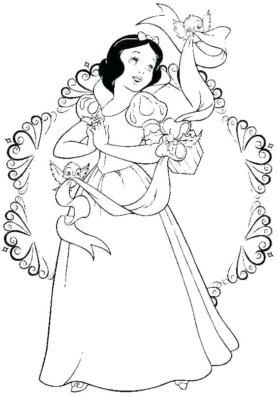 Disney Princess Coloring Page 563x805 Disney Princess Coloring Page
