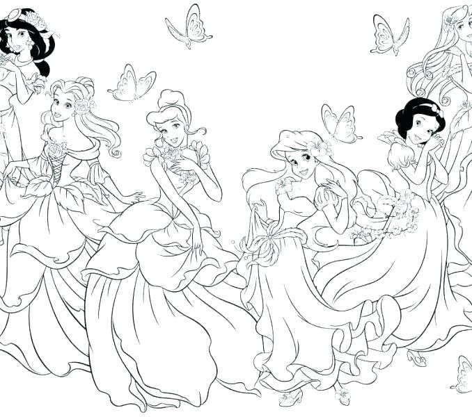 678x600 Princess Coloring Pages Online Princess Colouring Pages Online