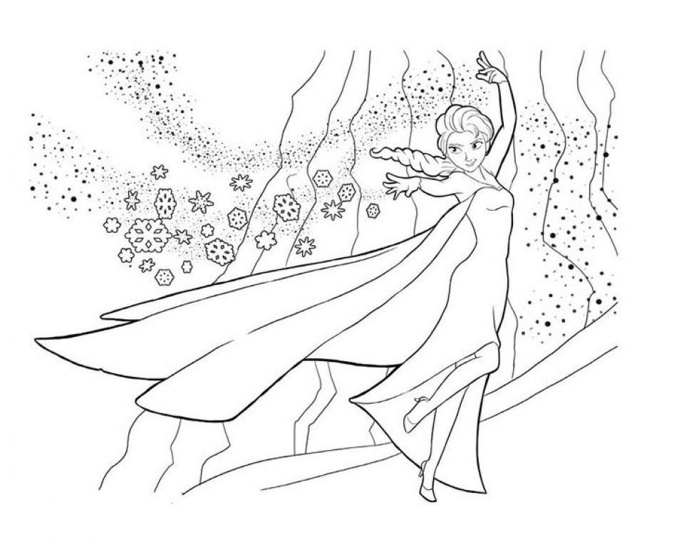 Disney Princess Elsa Coloring Pages