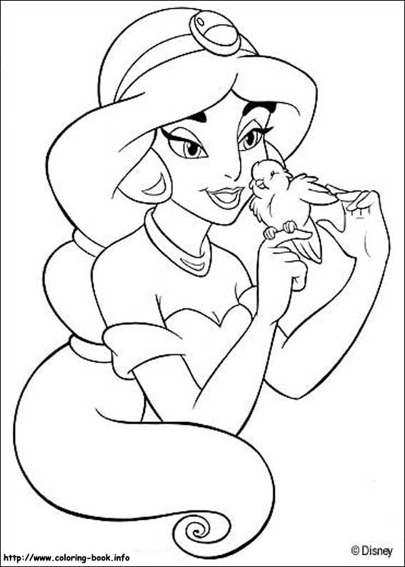 567x794 Jasmine Coloring Pages Aladdin Coloring Pages On Coloring Book