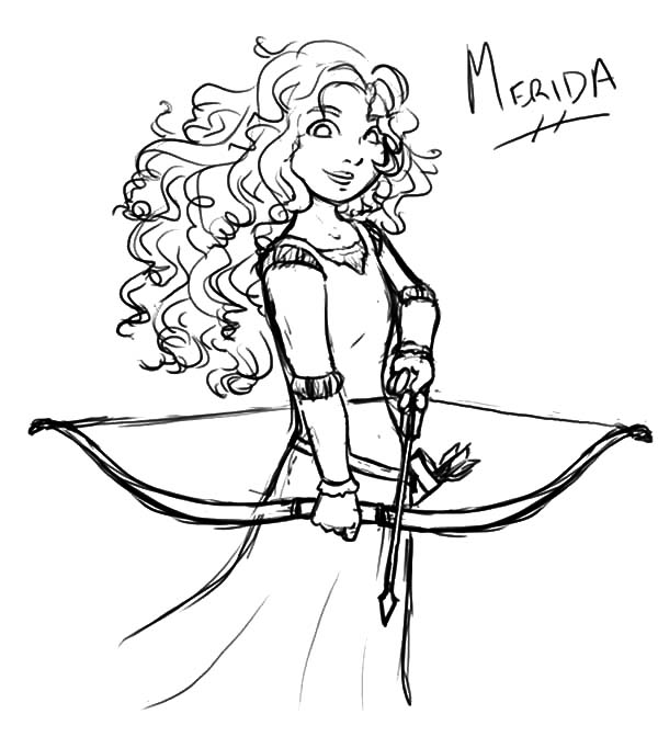Disney Princess Merida Coloring Pages Color Luna 600x682 Disney Princess Merida Coloring Pages Color Luna