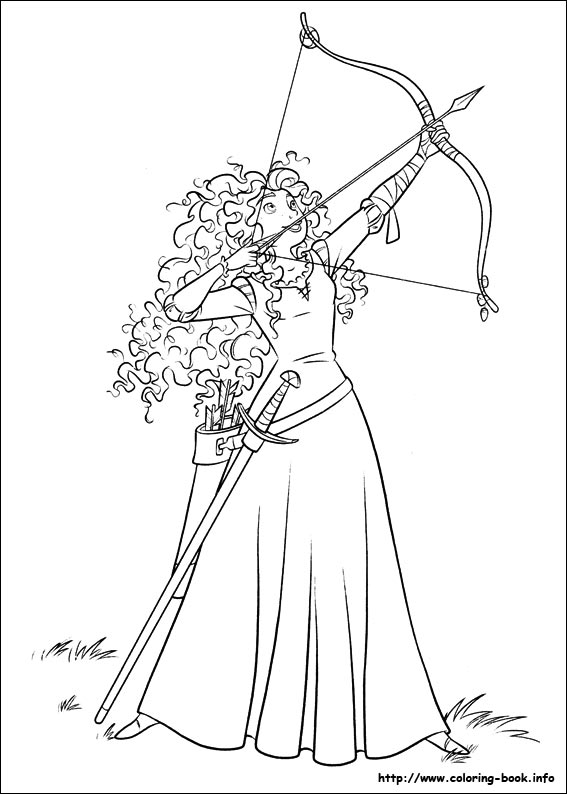 Princess Merida Coloring Pages 567x794 Princess Merida Coloring Pages