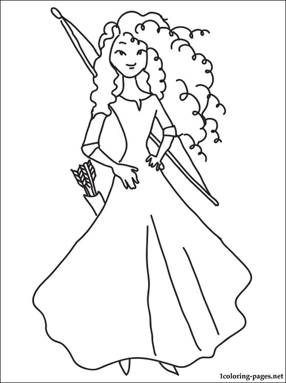 Princess Merida Coloring Page Coloring Pages 560x750 Princess Merida Coloring Page Coloring Pages