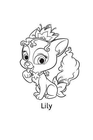 Palace Pets Coloring Pages 300x450 Palace Pets Coloring Pages