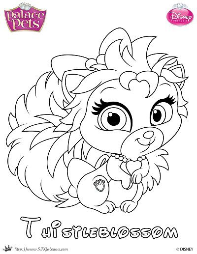 Princess Palace Pets Coloring Page Of Thistleblossom Palace Pets 400x517 Princess Palace Pets Coloring Page Of Thistleblossom Palace Pets