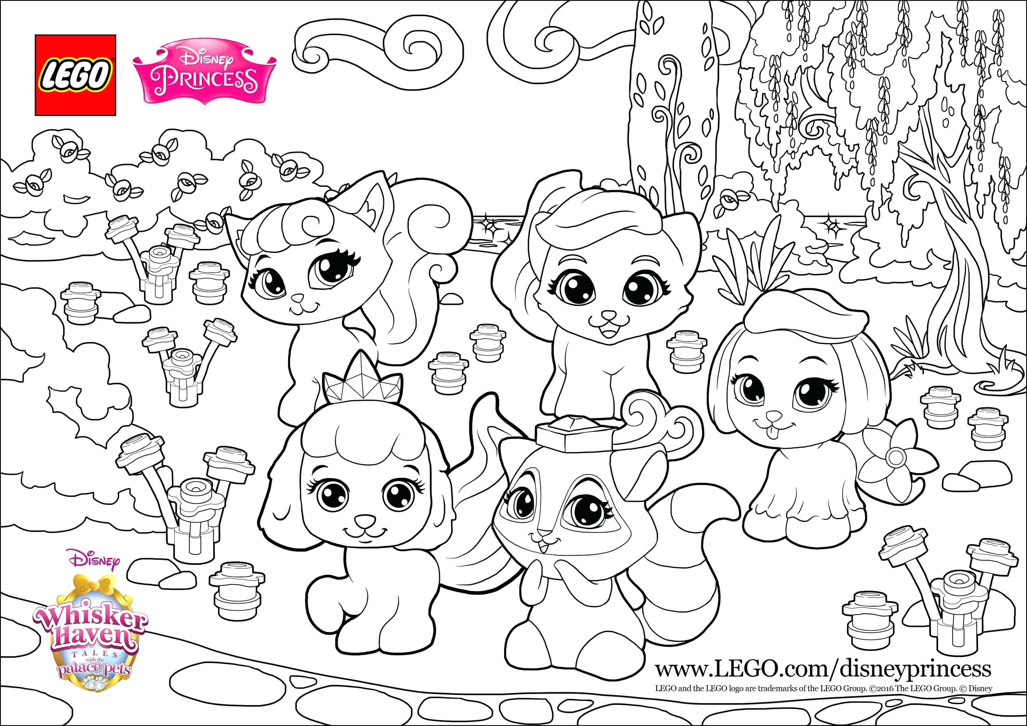 Disney Princess Pets Coloring Pages