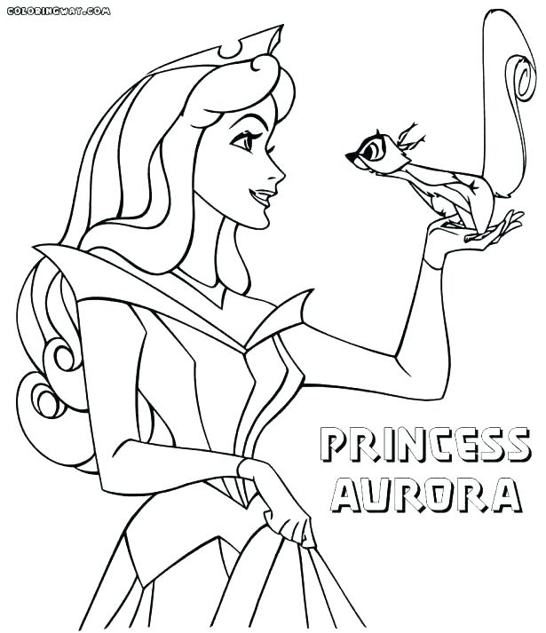 615x713 Princess Pets Coloring Pages Aurora Coloring Princess Palace Pets