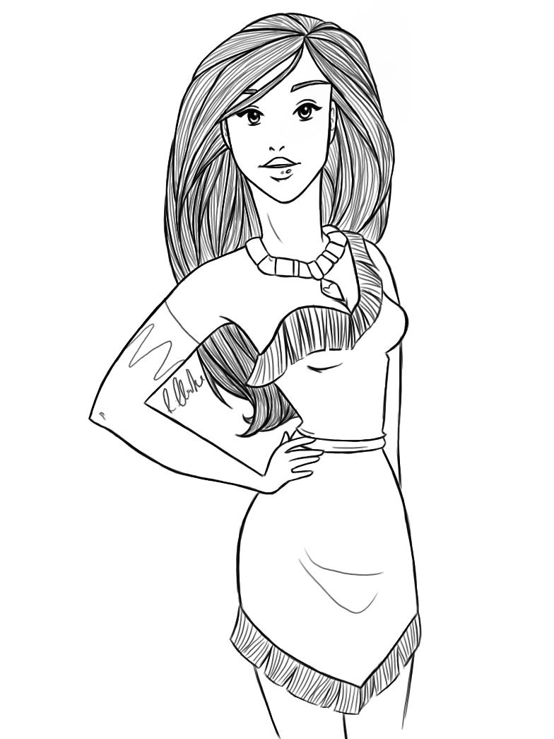 784x1045 Disney Princess Pocahontas Coloring Pages