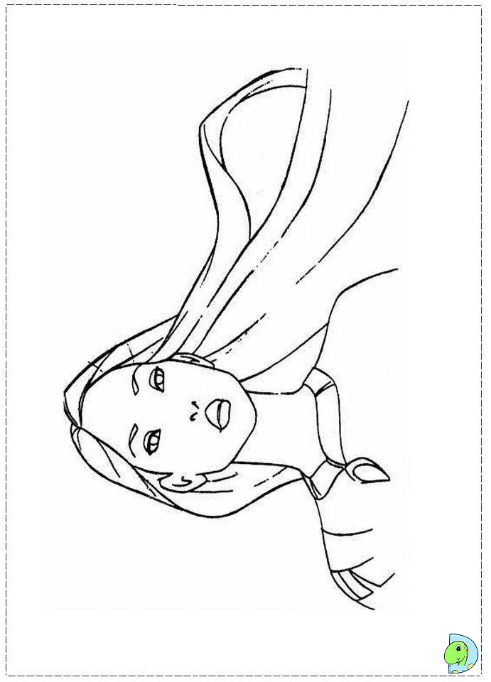 691x960 Pocahontas Coloring Page