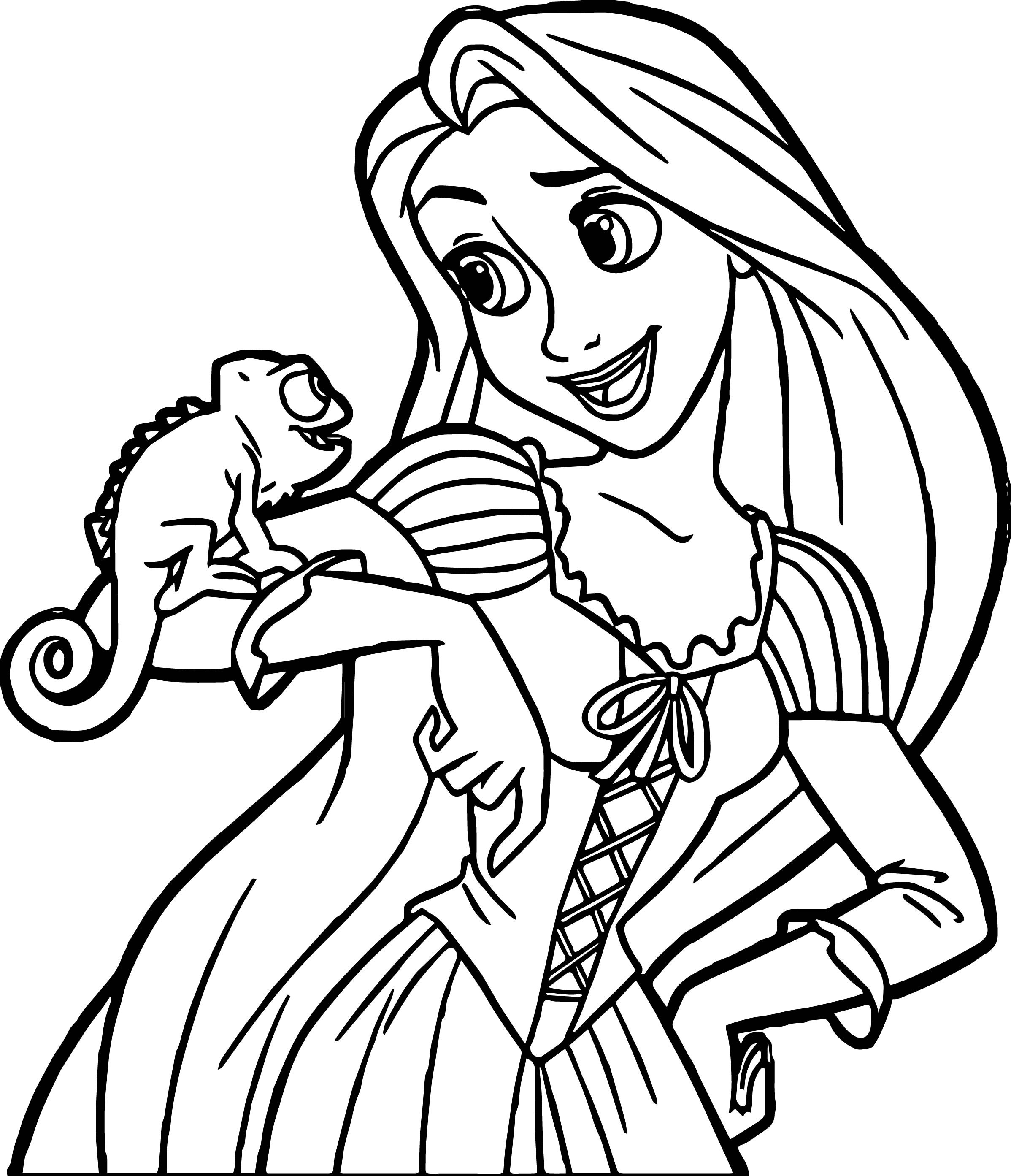 Disney Princess Tangled Coloring Pages at GetColorings.com | Free ...