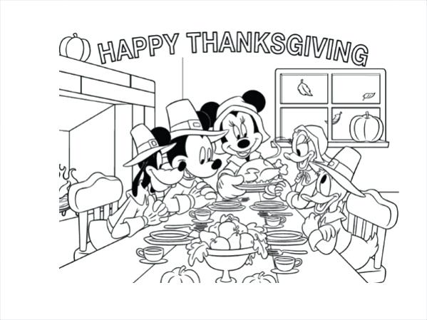 599x449 Thanksgiving Coloring Pages Free Printable Download 2 Cartoons