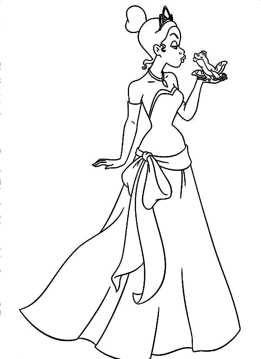 900x1240 Princess And The Frog Coloring Pages