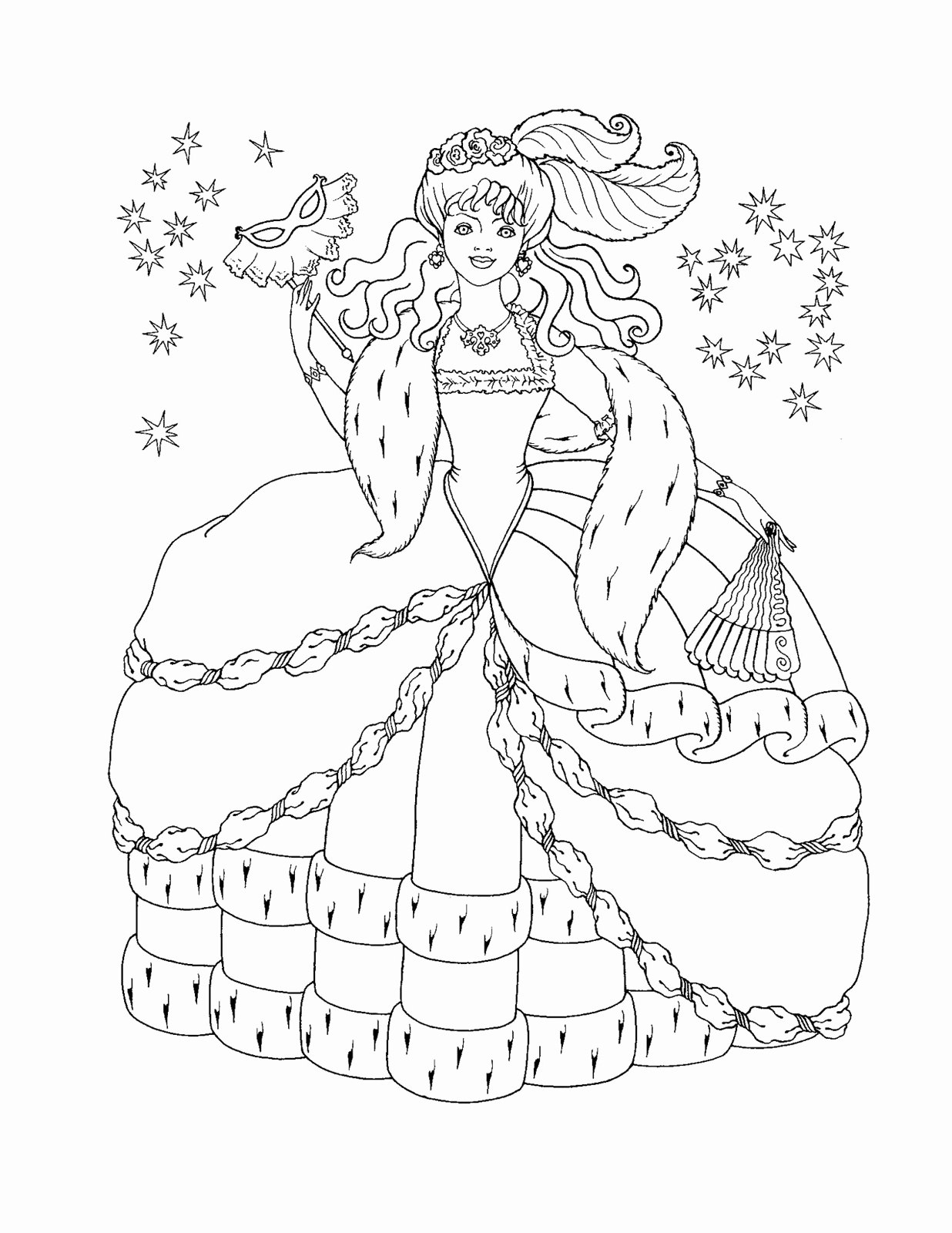 Disney Princess Winter Coloring Pages at GetColorings.com | Free