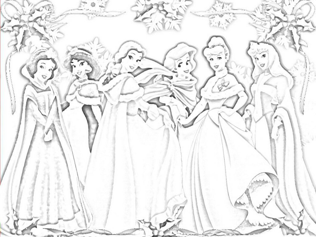 Disney Princess Winter Coloring Pages at GetColorings.com | Free ...